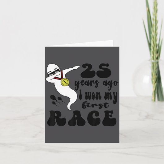 25 Years Ago I Won My First Race, 25th Birthday Fu Kaart (Voorkant)