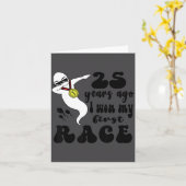 25 Years Ago I Won My First Race, 25th Birthday Fu Kaart (Gele Bloem)
