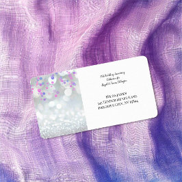 25 zilveren bruiloft Jubileum retour adreslabel Etiket