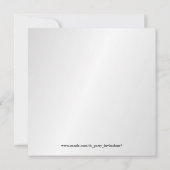 25 Zilveren Huwelijksjubileum - Foto Uitnodigingen (Achterkant)