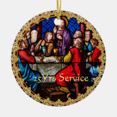 25e 15e verjaardag van de eerste orde keramisch ornament (Voorkant)