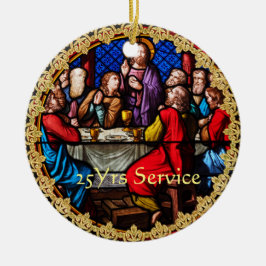 25e 15e verjaardag van de eerste orde keramisch ornament