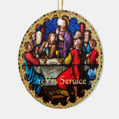 25e 15e verjaardag van de eerste orde keramisch ornament (Links)