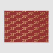 25e (25e) keer rood, Faux Gold Tissuepapier (Voorkant)