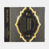 25e 50e ELKE Priester Priesterswijding Jubileum Ca Fleece Deken (Voorkant (Horizontaal))