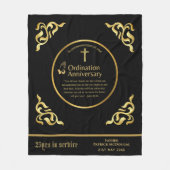 25e 50e HULDEGESCHENK VOOR PRIJSTERWIJDING JUBILEU Fleece Deken (Voorkant)