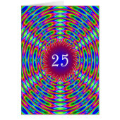 25e Abstracte Trippy Swirls van Birthday (Voorkant)