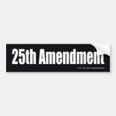 25E AMENDEMENT BUMPERSTICKER (Voorkant)