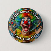 25e amendement clown ronde button 5,7 cm (Voorkant)