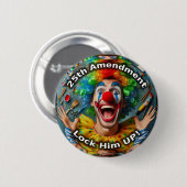 25e amendement clown ronde button 5,7 cm (Voorkant /achterkant)