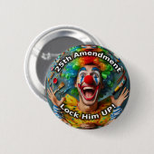 25e amendement clown ronde button 5,7 cm (Voorkant /achterkant)