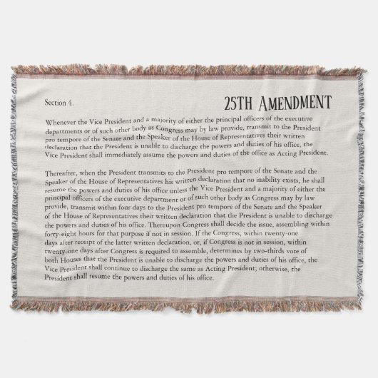 25e amendement grondwet verwijdering impeachment deken (Voorkant)