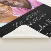 25e bruiloft fotokoppel elegant sherpa deken (3/4)