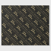 25e bruiloft Jubileum Cadeaupapier (Vlak)