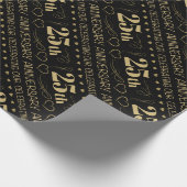 25e bruiloft Jubileum Cadeaupapier (Hoek)