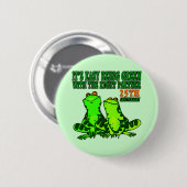 25e bruiloft Jubileum cadeaus Ronde Button 5,7 Cm (Voorkant /achterkant)