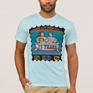 25e bruiloft Jubileum cadeaus T-shirt
