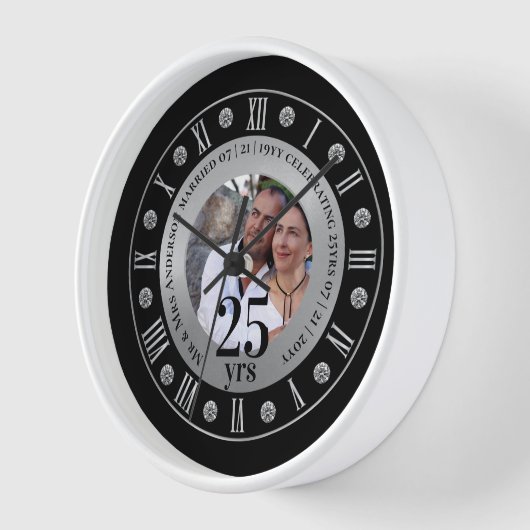 25e bruiloft Jubileum FOTO Gift Silver Jubilee (Hoek)