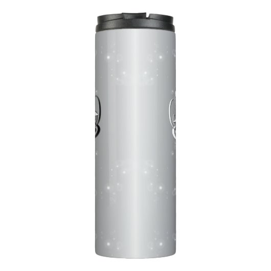 25e bruiloft Jubileum hart Thermosbeker (Achterkant)