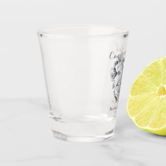 25e bruiloft Jubileum Heart Shot glass Shot Glas (Links)