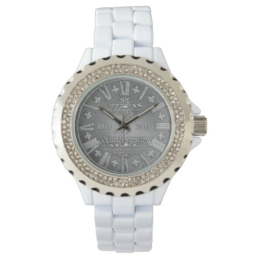 25e bruiloft Jubileum Horloge (Voorkant)