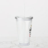 25e bruiloft Jubileum I - Silver Funny Couple Acryl Drinkbeker (Rechts)