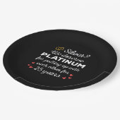 25e bruiloft Jubileum I - Silver Funny Couple Papieren Bordje (Gekanteld)