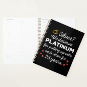 25e bruiloft Jubileum I - Silver Funny Couple Planner (Display)