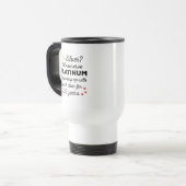 25e bruiloft Jubileum I - Silver Funny Couple Reisbeker (Voorkant links)