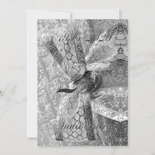 25e bruiloft Jubileum Jubilee 2020 Chic Silver Save The Date (Voorkant)