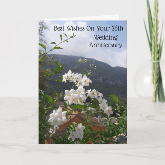 25e bruiloft Jubileum Kaart (Voorkant)