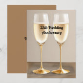 25e bruiloft Jubileum Kaart (Voorkant / Achterkant)