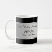 25e bruiloft Jubileum Koffiemok (Links)