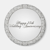 25e bruiloft Jubileum magneet (Voorkant)