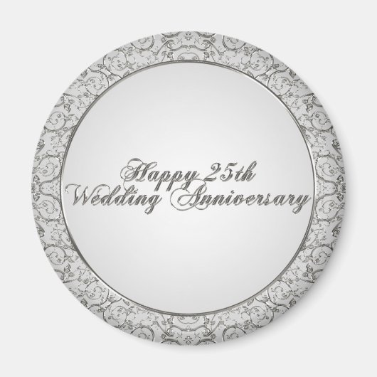 25e bruiloft Jubileum magneet (Voorkant)
