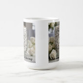 25e bruiloft Jubileum paar twee harten, zilver Koffiemok (Center)