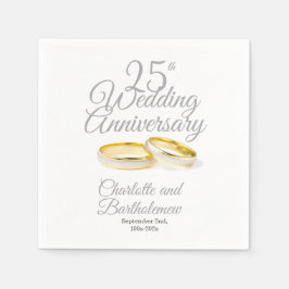 25e bruiloft Jubileum Partij Servet