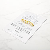 25e bruiloft Jubileum Party Folie Dank u kaart (Gedraaid)