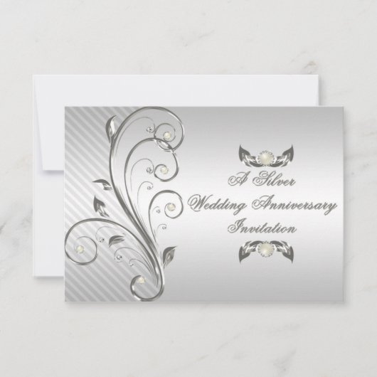 25e bruiloft Jubileum RSVP-kaart Kaart (Voorkant)