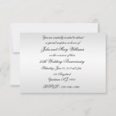 25e bruiloft Jubileum RSVP-kaart Kaart (Achterkant)