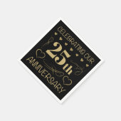 25e bruiloft Jubileum Servet (Hoek)