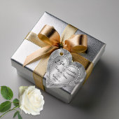 25e bruiloft Jubileum Silver Diamonds Bedankjes Labels