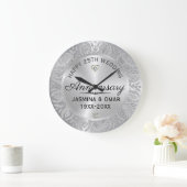 25e bruiloft Jubileum Silver & Diamonds Grote Klok (Huis)