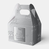 25e bruiloft Jubileum Silvery Bedankdoosjes (Achterkant)