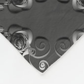 25e bruiloft Jubileum Silvery Roos Heart Fleece Deken (Hoek)