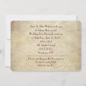 25e bruiloft Jubileum Vintage Vow Renewal Kaart (Achterkant)