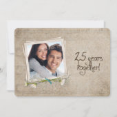 25e bruiloft Jubileum Vow Renewal Kaart (Voorkant)