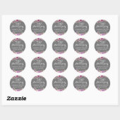 25e bruiloft Jubileum Waterverf Rozen groen Ronde Sticker (Vel)