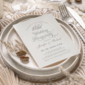 25e bruiloft Jubileum Zilver en Grijs Kaart