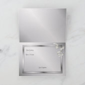 25e bruiloft Jubileum - Zilver Kaart (Binnen)